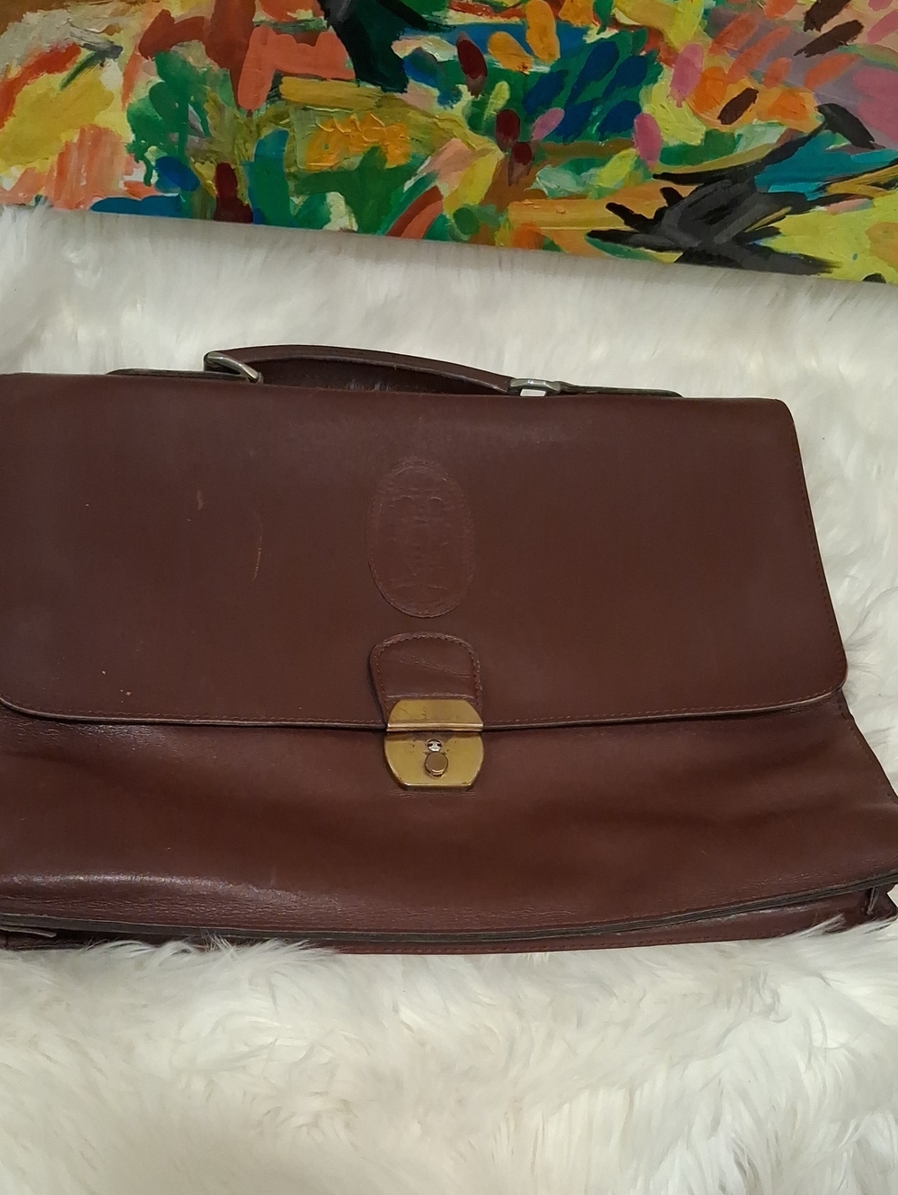 Cartier Vintage Classic Leather Men's Briefcase